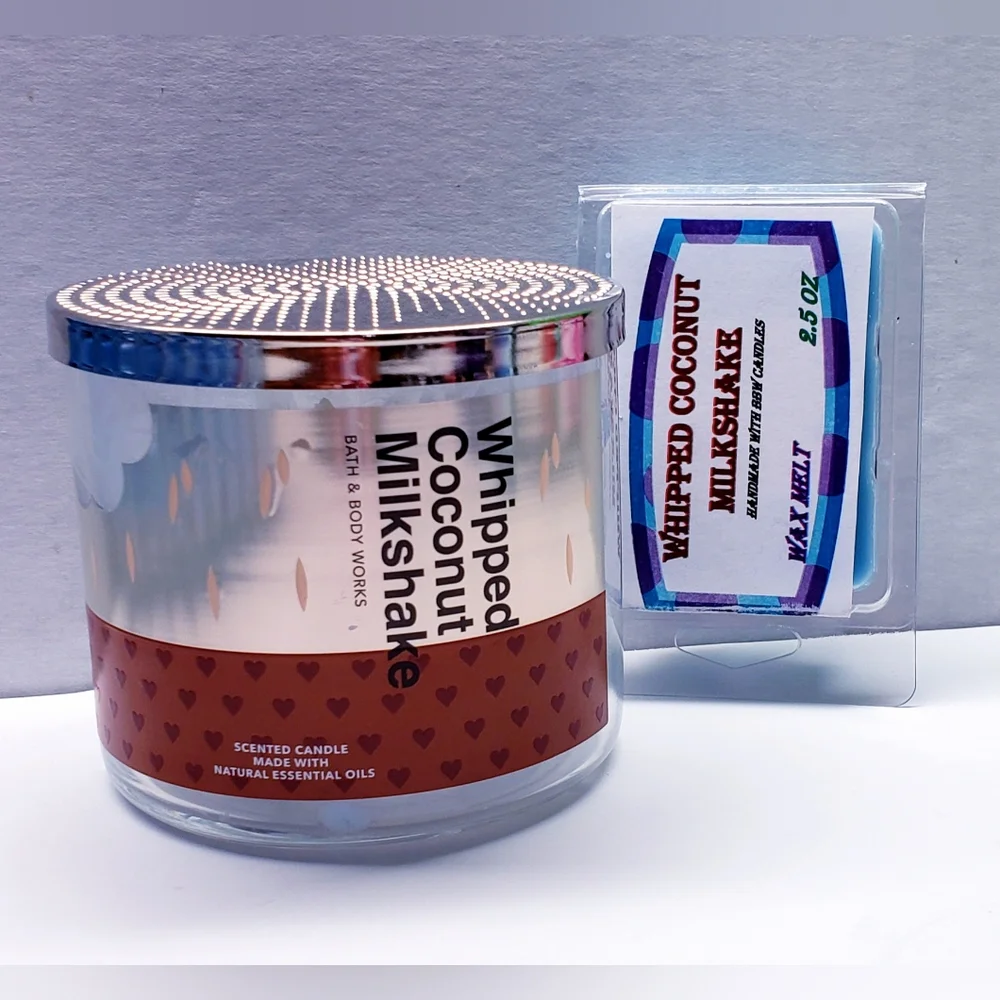 WHIPPED COCONUT MILKSHAKE -Bath & Body Works Candle Wax Melts- $8 per pack